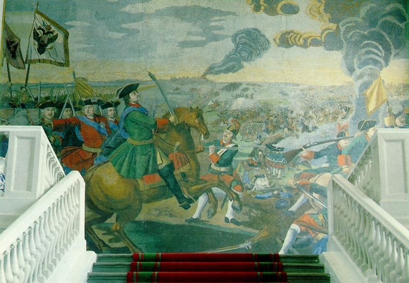 Мозаика с изображением Полтавской битвы
