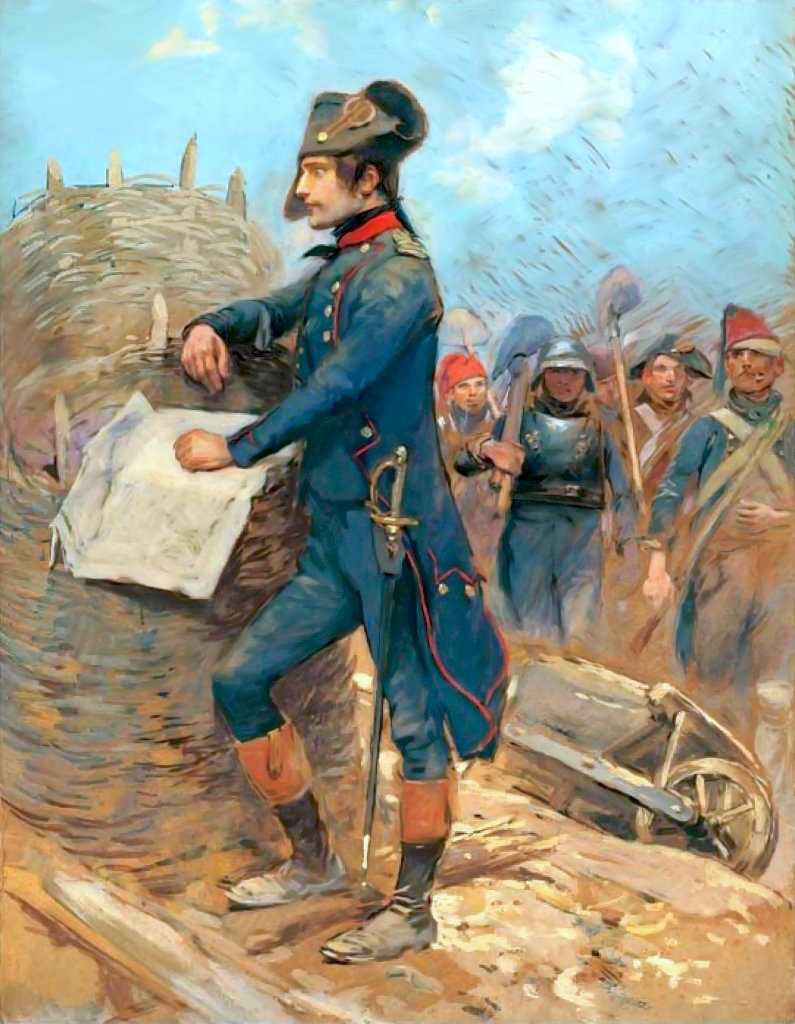 Наполеон во время осады Тулона
