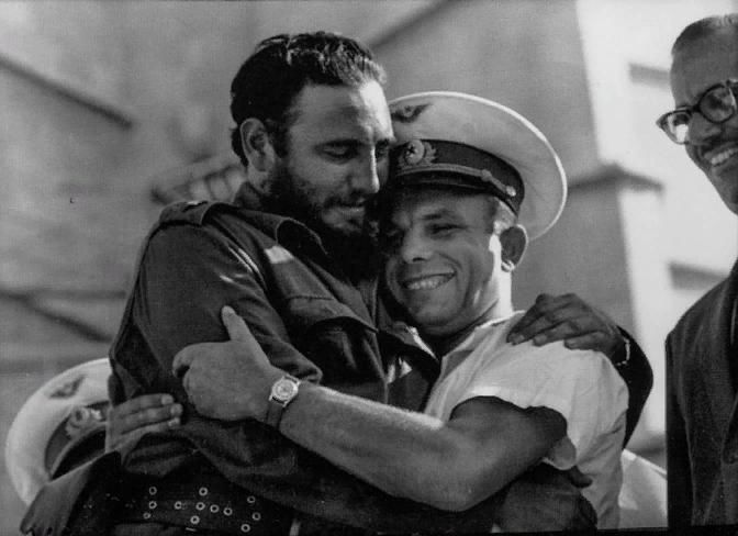 Гагарин и Кастро