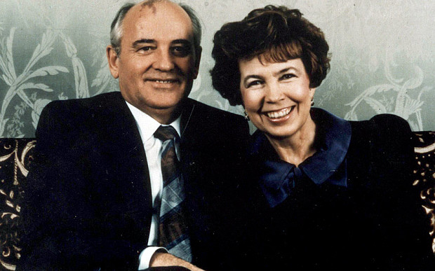 Горбачев с женой