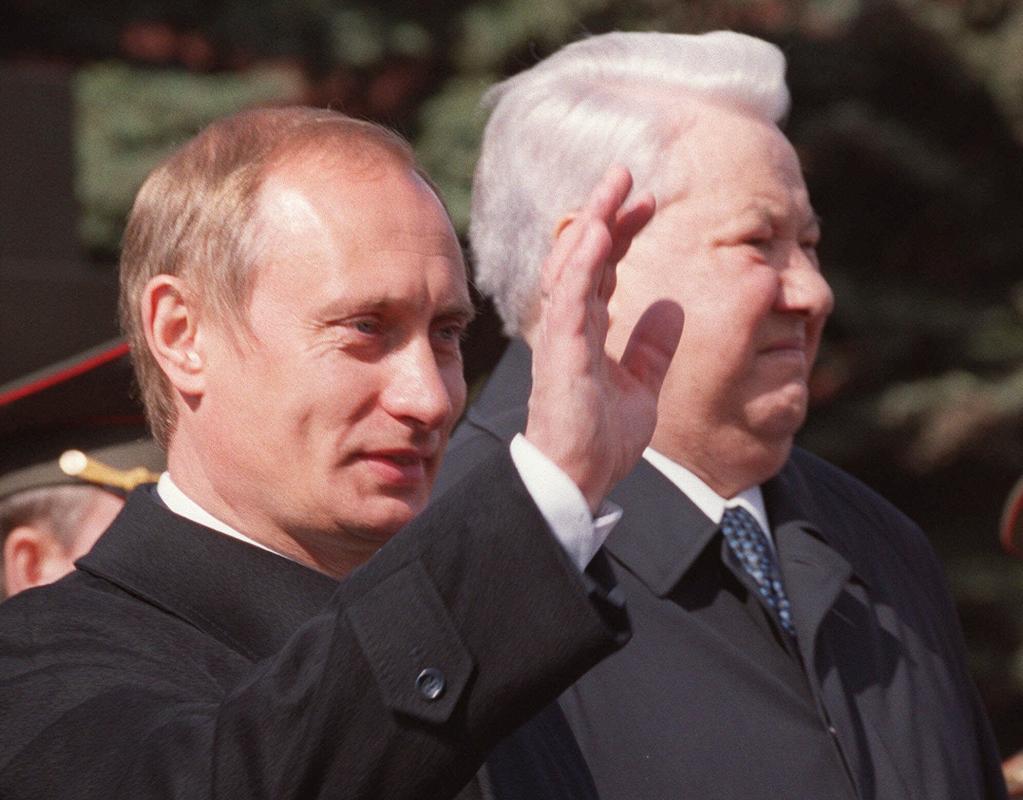 Б.Н. Ельцин и В.В. Путин